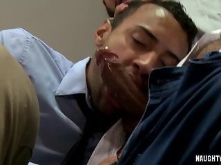 Latin gay oral sex with facial