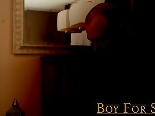 BOY FOR SALE - Big-dicked master breeds slave boy Austin raw